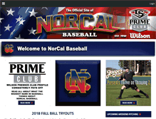 Tablet Screenshot of norcalbaseball.org